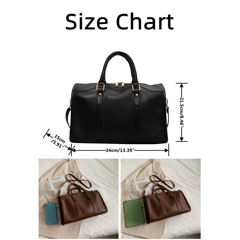 Dollcini, geantă de umăr vintage cu fermoar, aspect elegant și stilat, piele PU, durabilă