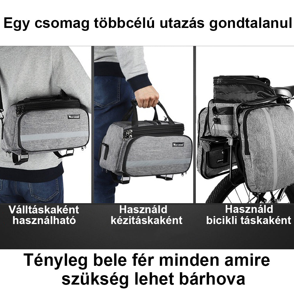 Geantă de portbagaj pentru bicicletă Dollcini, geantă pentru scaunul din spate, multifuncțională, capacitate mare, impermeabilă