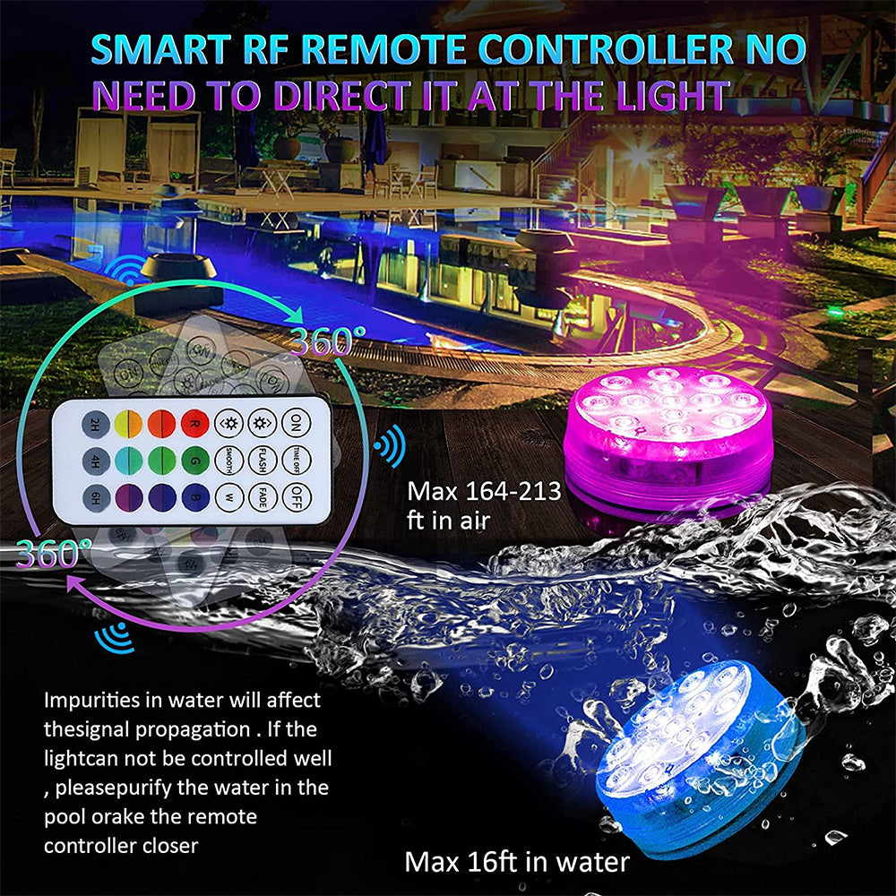 Dollcini, lampă de piscină cu 4 piese, iluminare ambientală pentru piscină, impermeabilă, durabilă