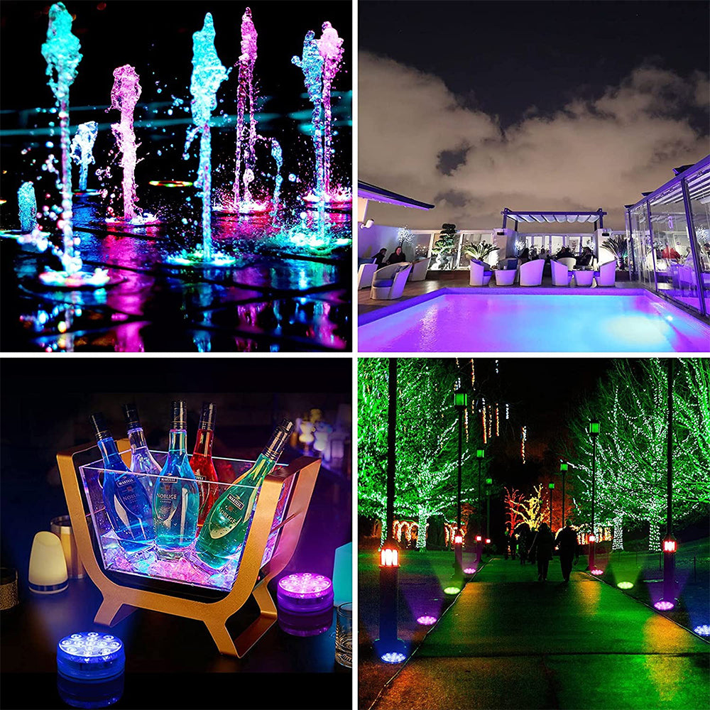 Dollcini, lampă de piscină cu 4 piese, iluminare ambientală pentru piscină, impermeabilă, durabilă