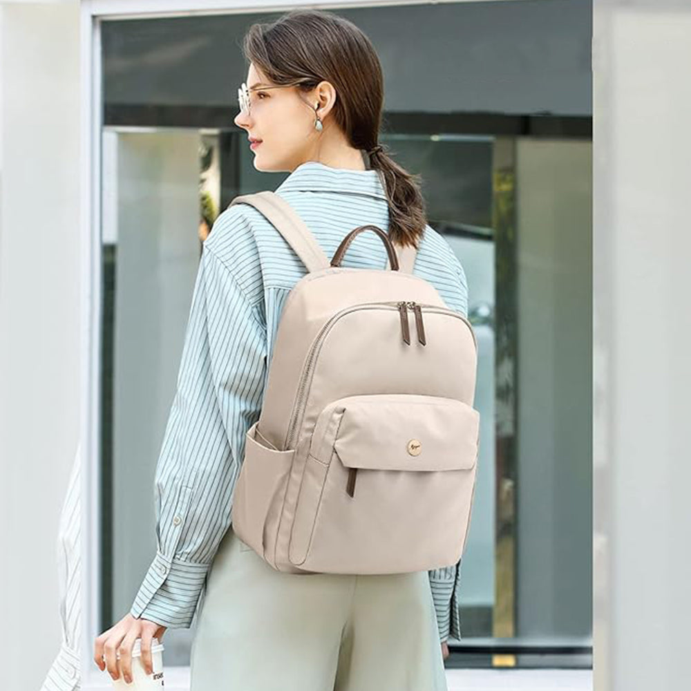 Rucsac pentru laptop Dollcini pentru femei – impermeabil, ergonomic, pentru laptop de 15,6", geantă de călătorie cu mai multe compartimente