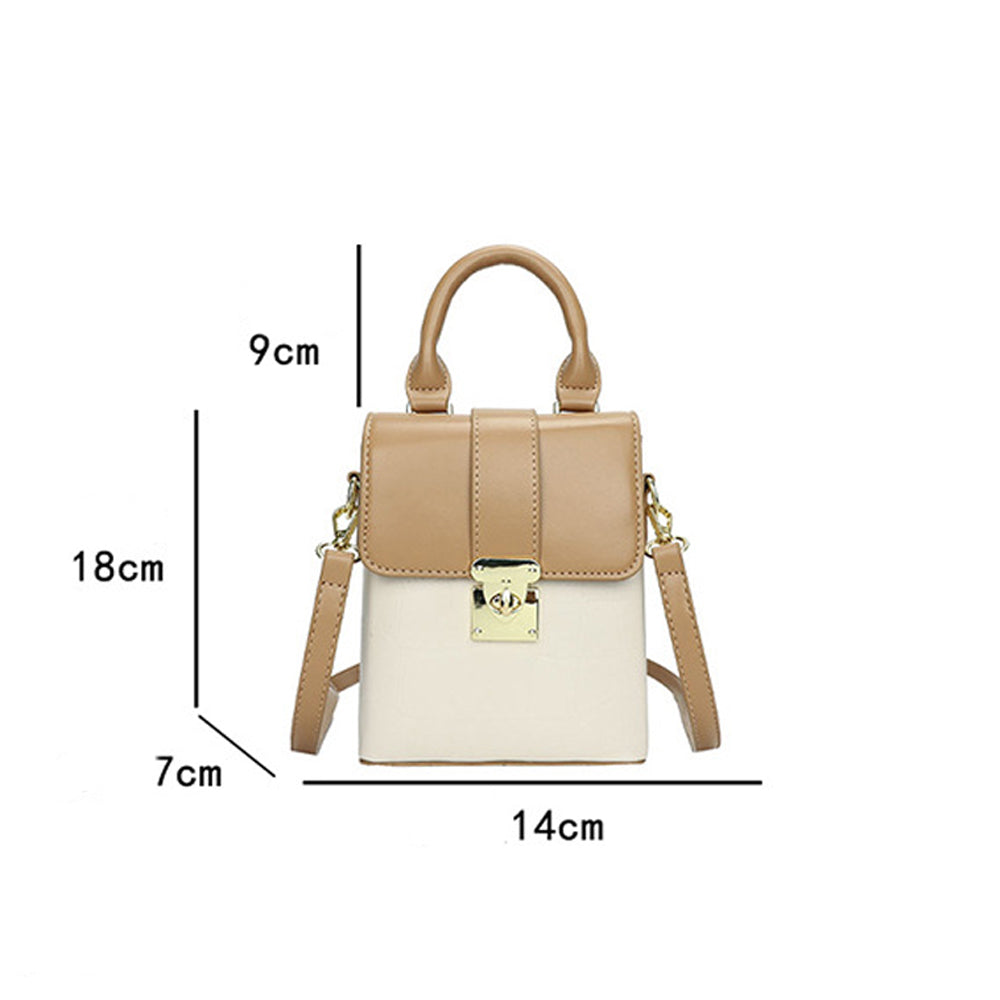 Geantă Dollcini mini din piele ecologică, geantă elegantă de umăr, geantă de mână pentru femei, geantă mică pătrată, perfectă pentru portofelul cu monede
