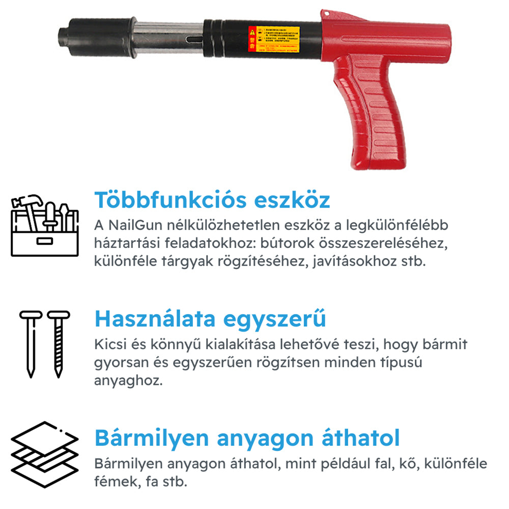 NailGun Accesoriu pentru Capsator Manual – Mai Multe Tipuri și Mărimi, Set Cuie de Fixare de 7,3 mm