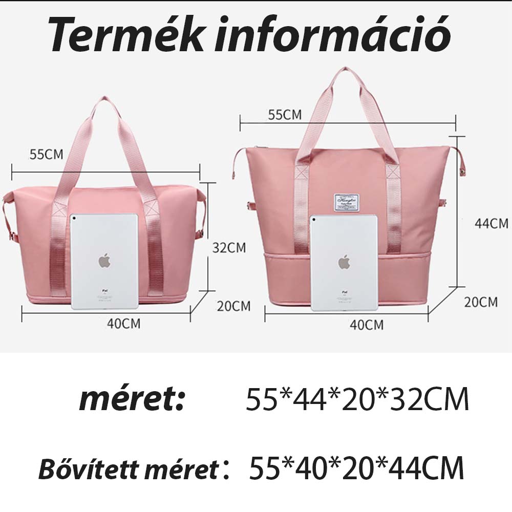 Geantă de călătorie extensibilă și impermeabilă Dollcini – Geantă de weekend pliabilă, de mare capacitate, în mai multe culori