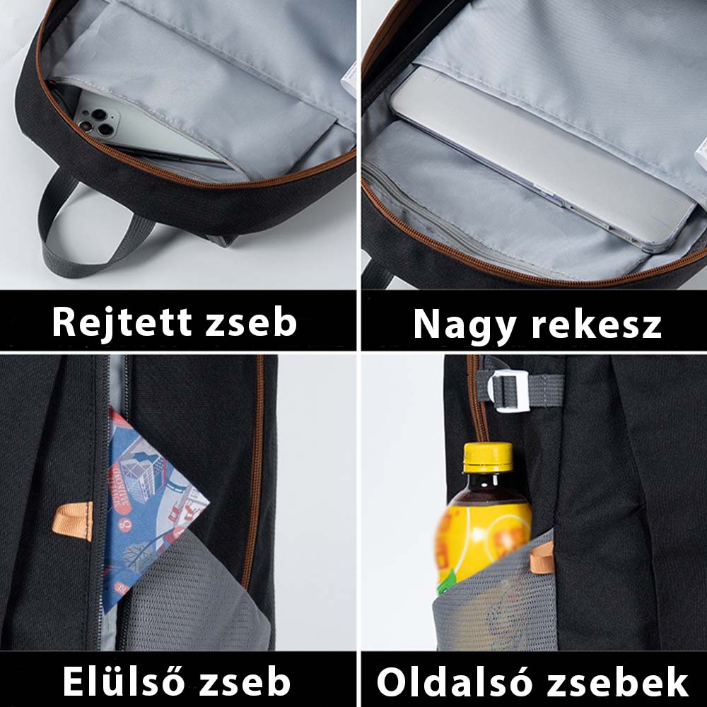 Dollcini, Rucsac unisex pentru laptop, impermeabil, Mai multe culori