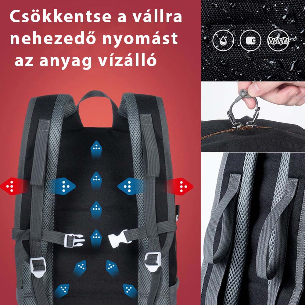 Dollcini, Rucsac unisex pentru laptop, impermeabil, Mai multe culori