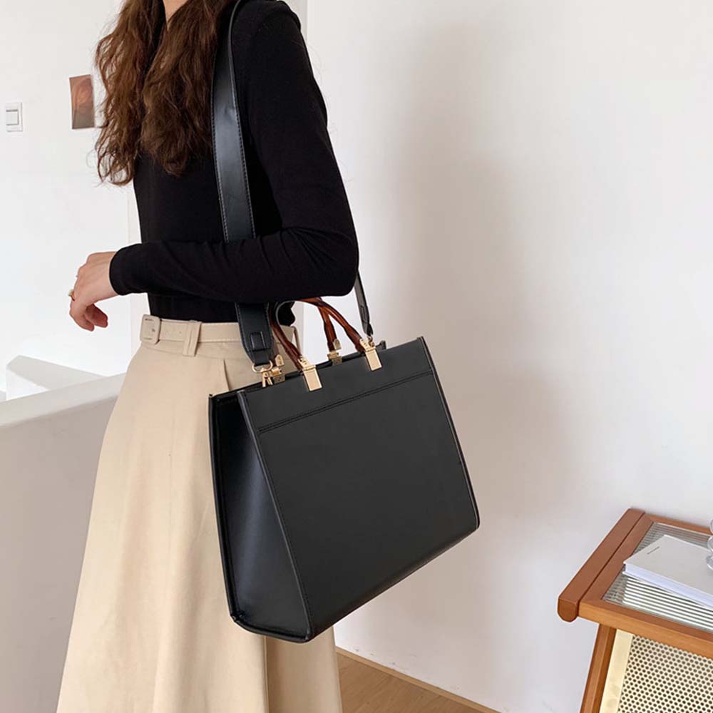 Dollcini, geantă de mână la modă pentru femei, piele ecologică, geantă elegantă crossbody, rezistentă la uzură și impermeabilă, aspect clasic