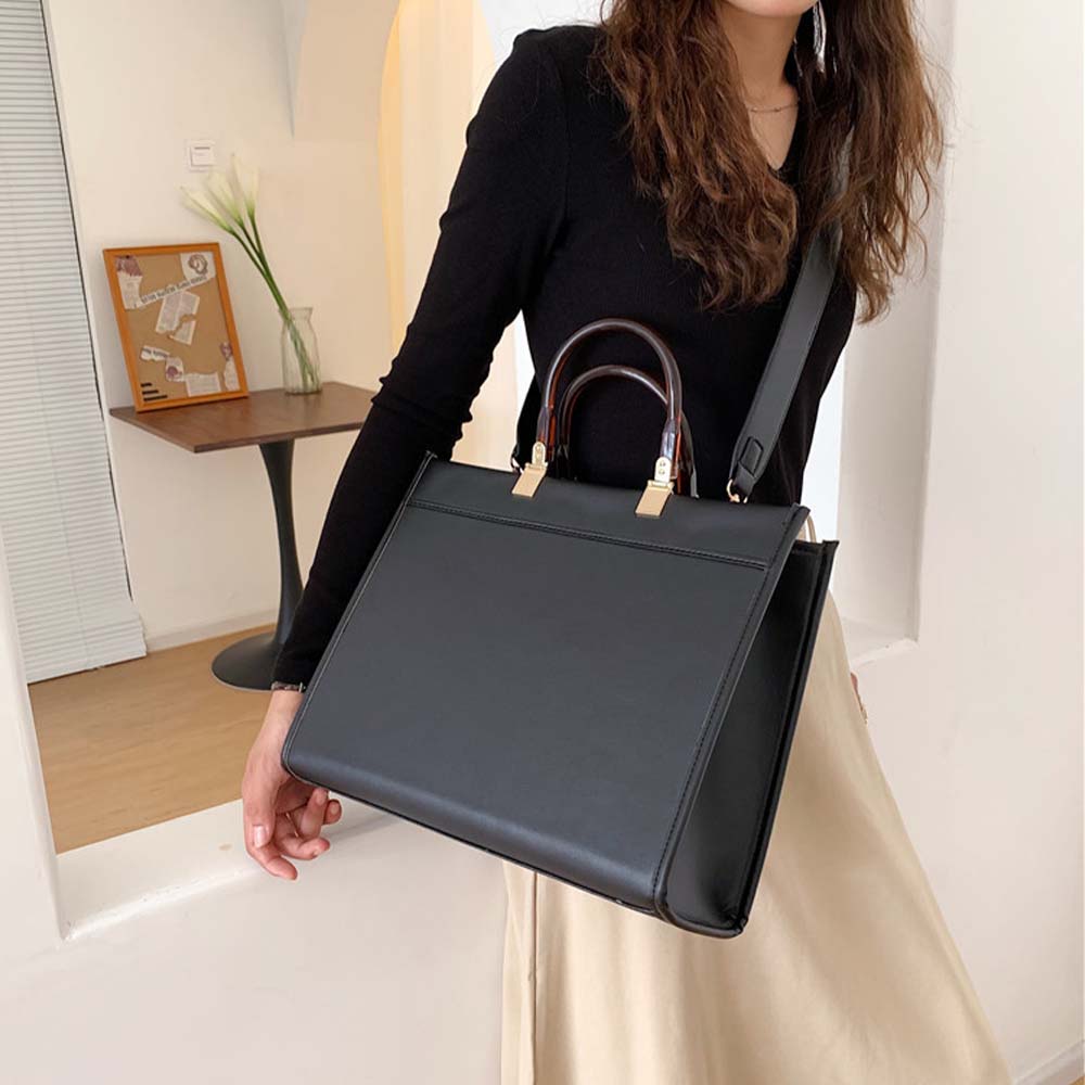 Dollcini, geantă de mână la modă pentru femei, piele ecologică, geantă elegantă crossbody, rezistentă la uzură și impermeabilă, aspect clasic