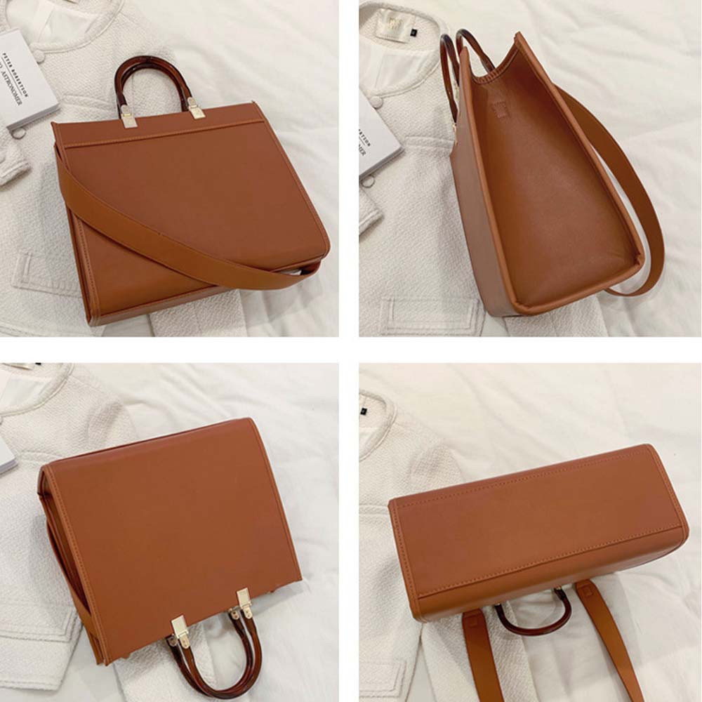 Dollcini, geantă de mână la modă pentru femei, piele ecologică, geantă elegantă crossbody, rezistentă la uzură și impermeabilă, aspect clasic