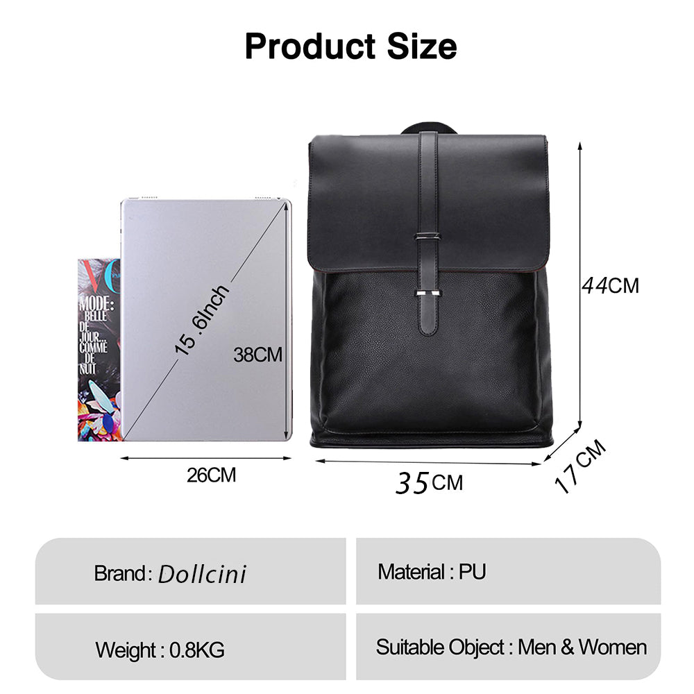 Dollcini Elegance – Rucsac Premium pentru Bărbați din Nylon Rezistent la Apă, cu Compartiment pentru Laptop și Design Ergonomic