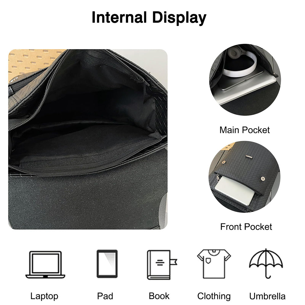 Dollcini Elegance – Rucsac Premium pentru Bărbați din Nylon Rezistent la Apă, cu Compartiment pentru Laptop și Design Ergonomic