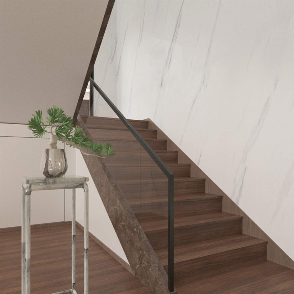 Tapet autoadeziv Dollcini cu marmură albă – Decorațiune impermeabilă, rezistentă la zgârieturi, ușor de instalat pentru pereți și mobilier