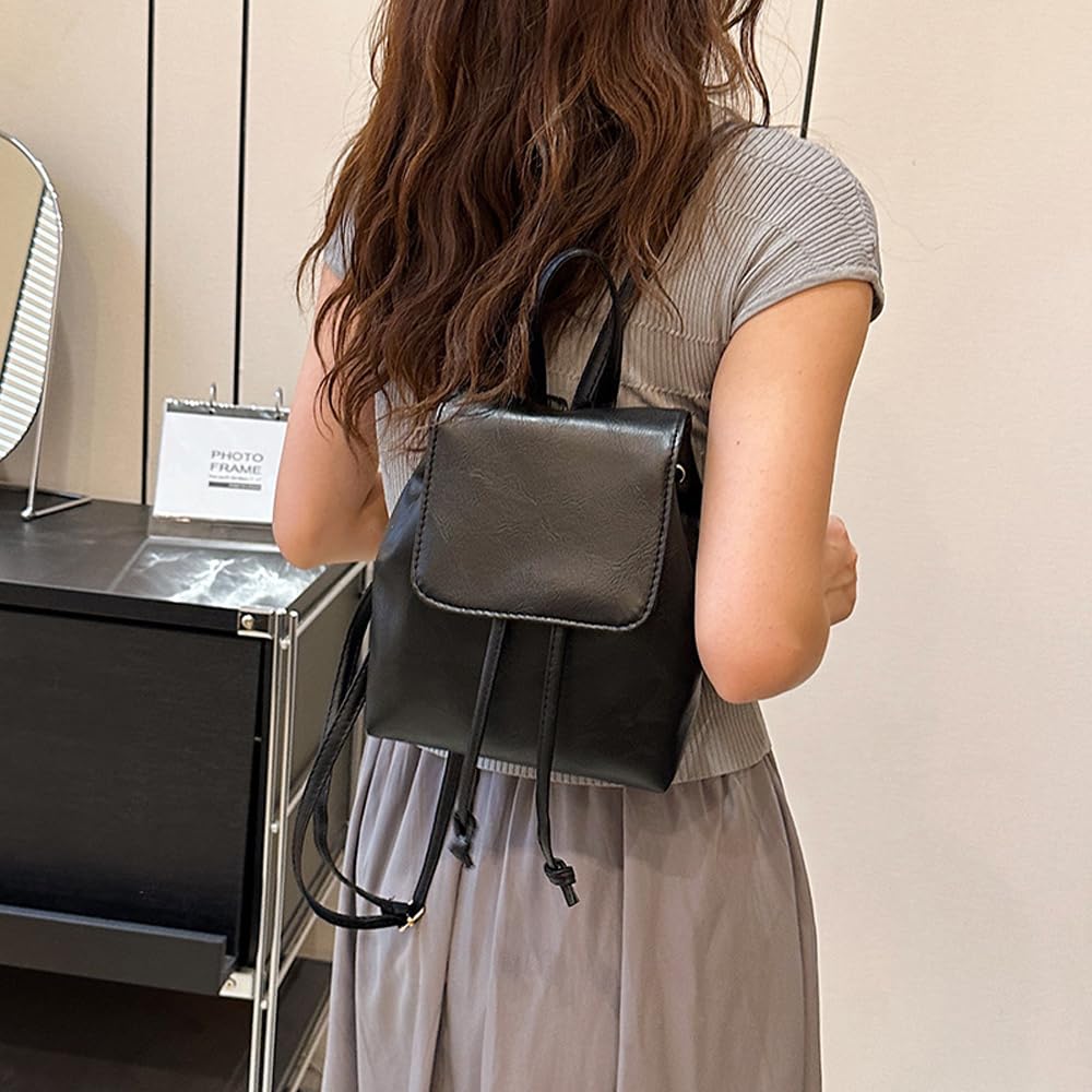 Dollcini, rucsac impermeabil din piele ecologică pentru femei, rucsac elegant, la modă, drăguț, modern