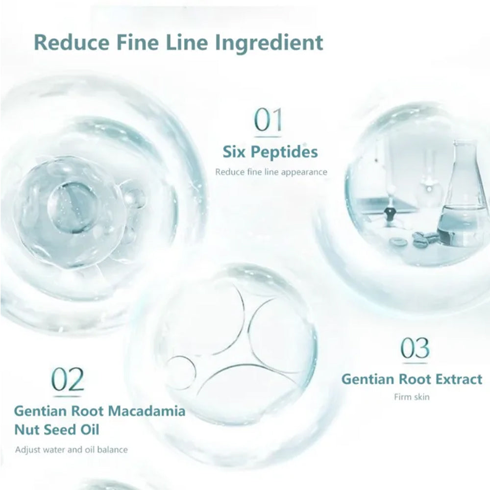 Set intensiv de fermitate și antirid VSVE cu colagen – Mască facială hidratantă și lifting și cremă de gât cu peptide pentru o piele tânără și elastică