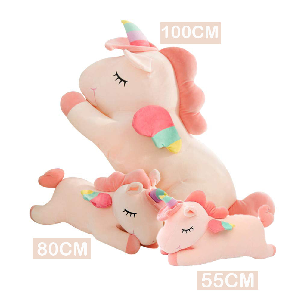 Dollcini DreamPets – Gâscă de pluș moale, capibara și unicorn în mai multe dimensiuni
