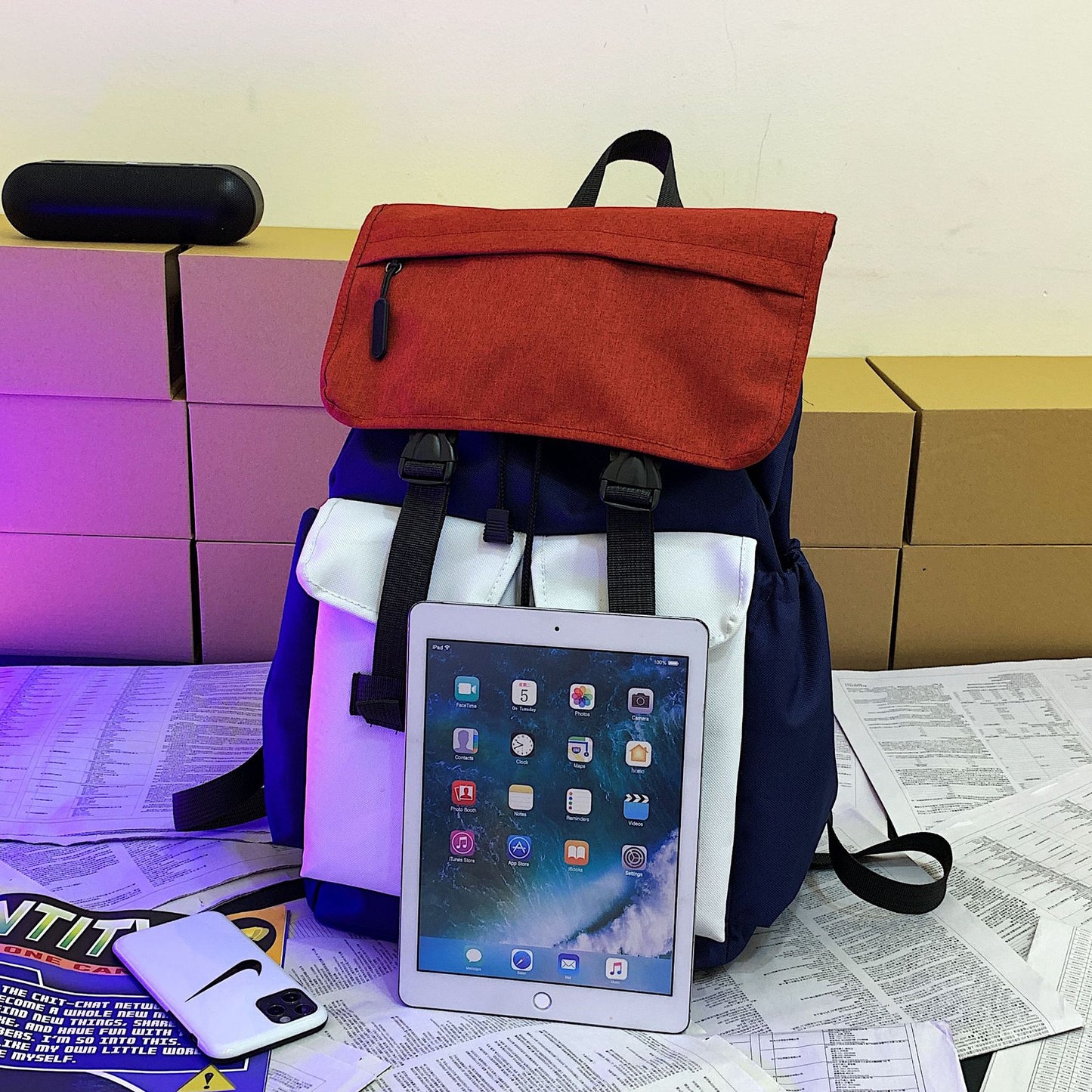 Rucsac universitar Dollcini impermeabil și ergonomic - Capacitate mare, geantă de student durabilă pentru liceeni și studenți