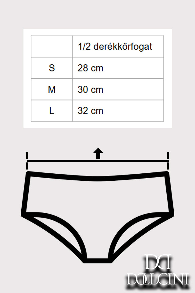 Dollcini, Klasszikus női bugyi,95% Pamut + Spandex-Többszínű, 6 db-os Csomag,89102