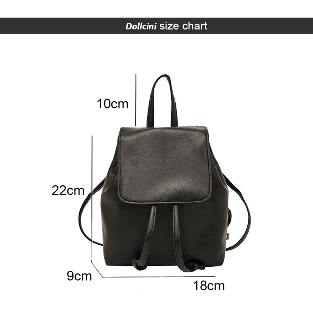 Dollcini, rucsac impermeabil din piele ecologică pentru femei, rucsac elegant, la modă, drăguț, modern