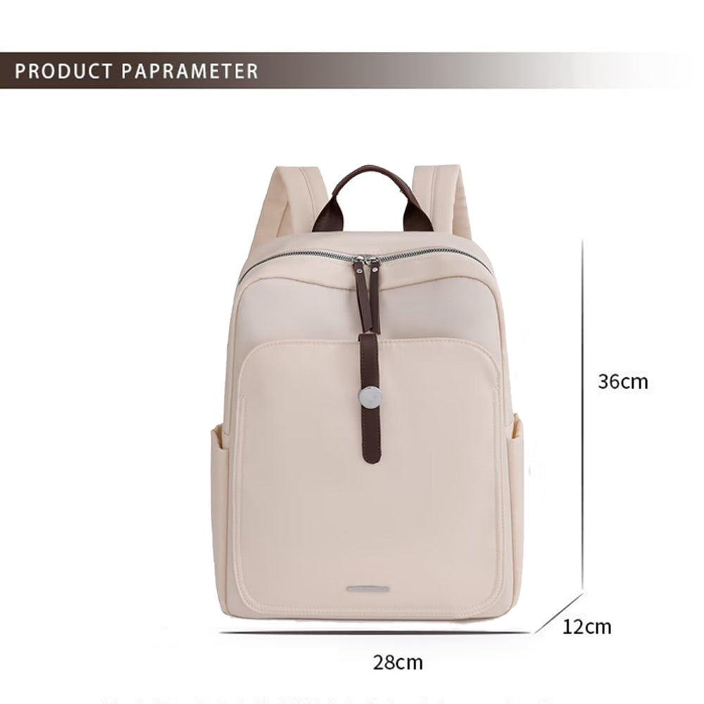 Rucsac Dollcini impermeabil din nailon pentru femei cu compartiment pentru laptop - Geantă ușoară și spațioasă pentru serviciu, călătorii și utilizare zilnică
