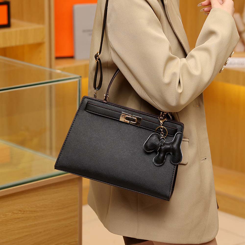 Geantă crossbody la modă pentru femei - Geantă elegantă, practică și spațioasă, cu curea reglabilă și compartimente cu fermoar