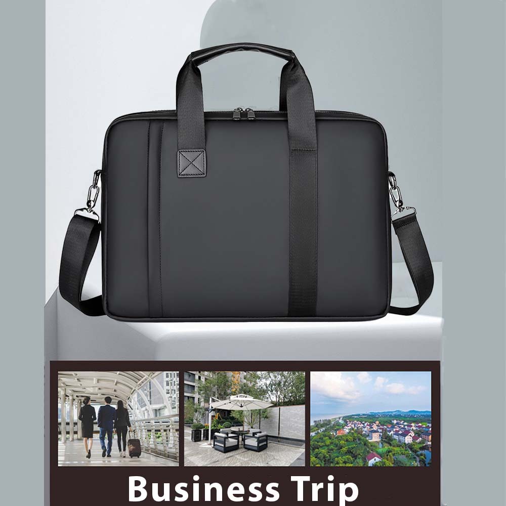 Dollcini, geantă business elegantă pentru bărbați, capacitate mare, durabilă și confortabilă, impermeabilă, rezistentă la zgârieturi