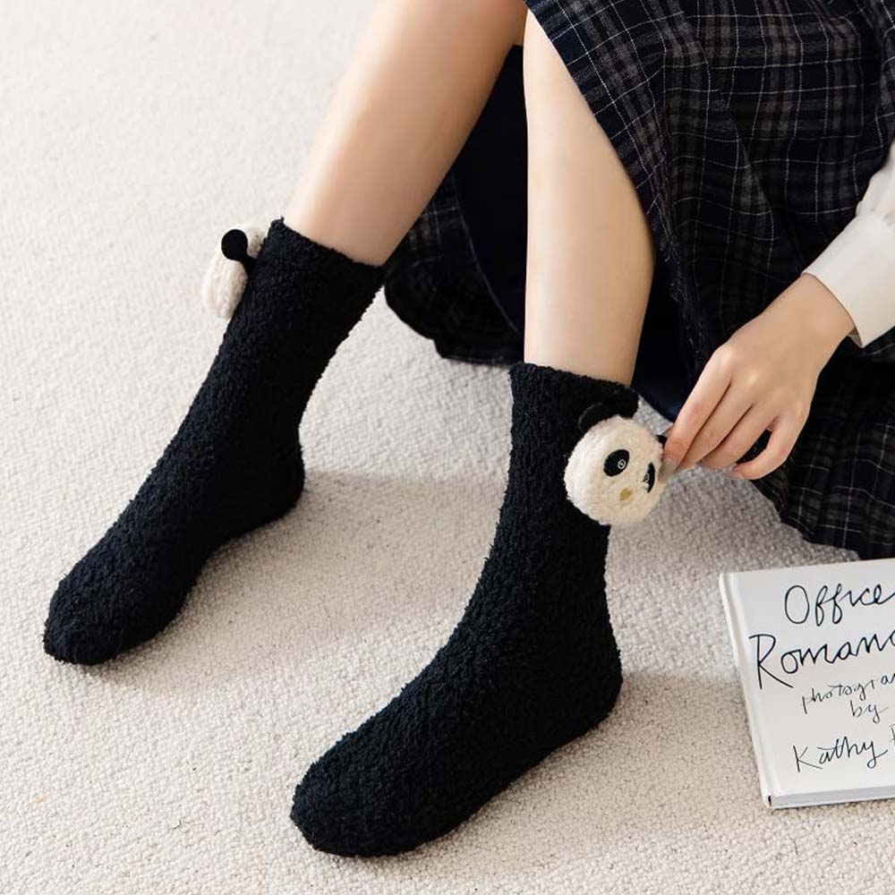 Șosete Dollcini pentru femei, pachet de 2 - călduroase, moi și flexibile, pentru purtat acasă sau cadou, în mai multe culori