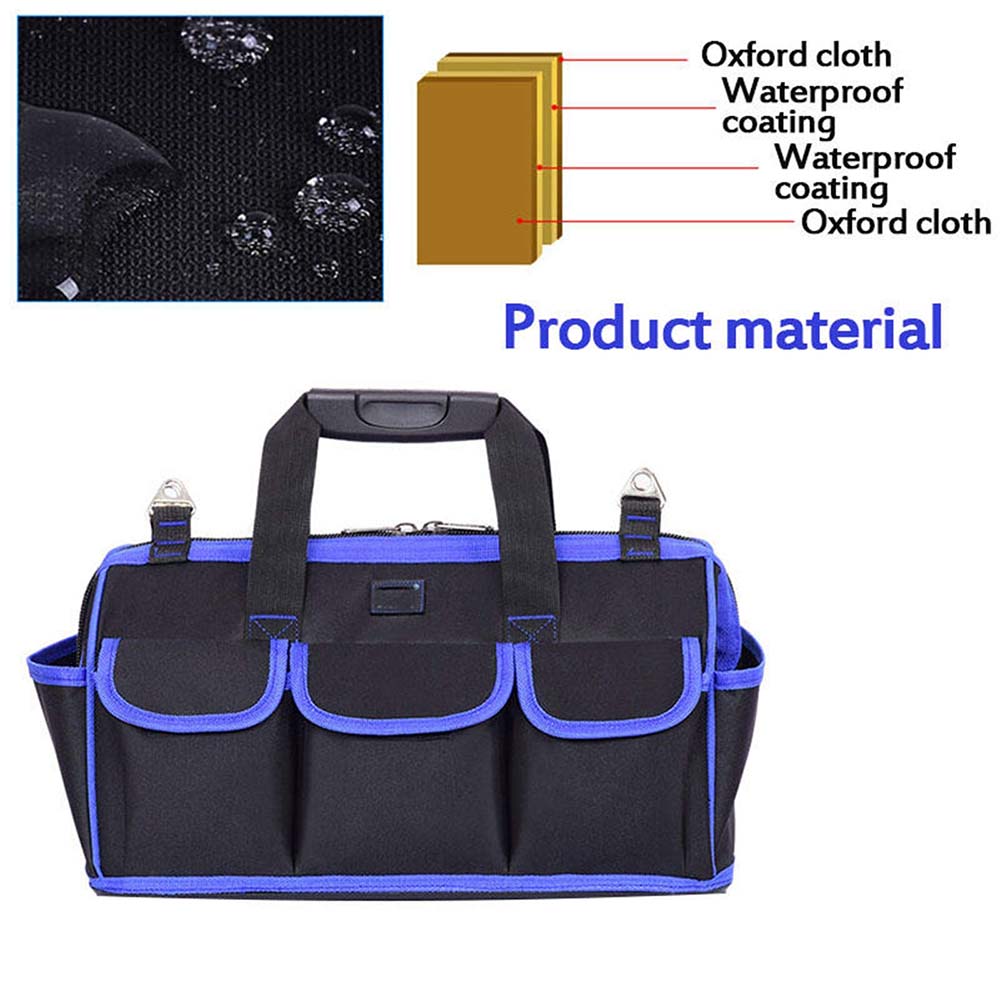 Dollcini, Geantă de scule profesională cu 15 buzunare – Material Oxford impermeabil, Negru