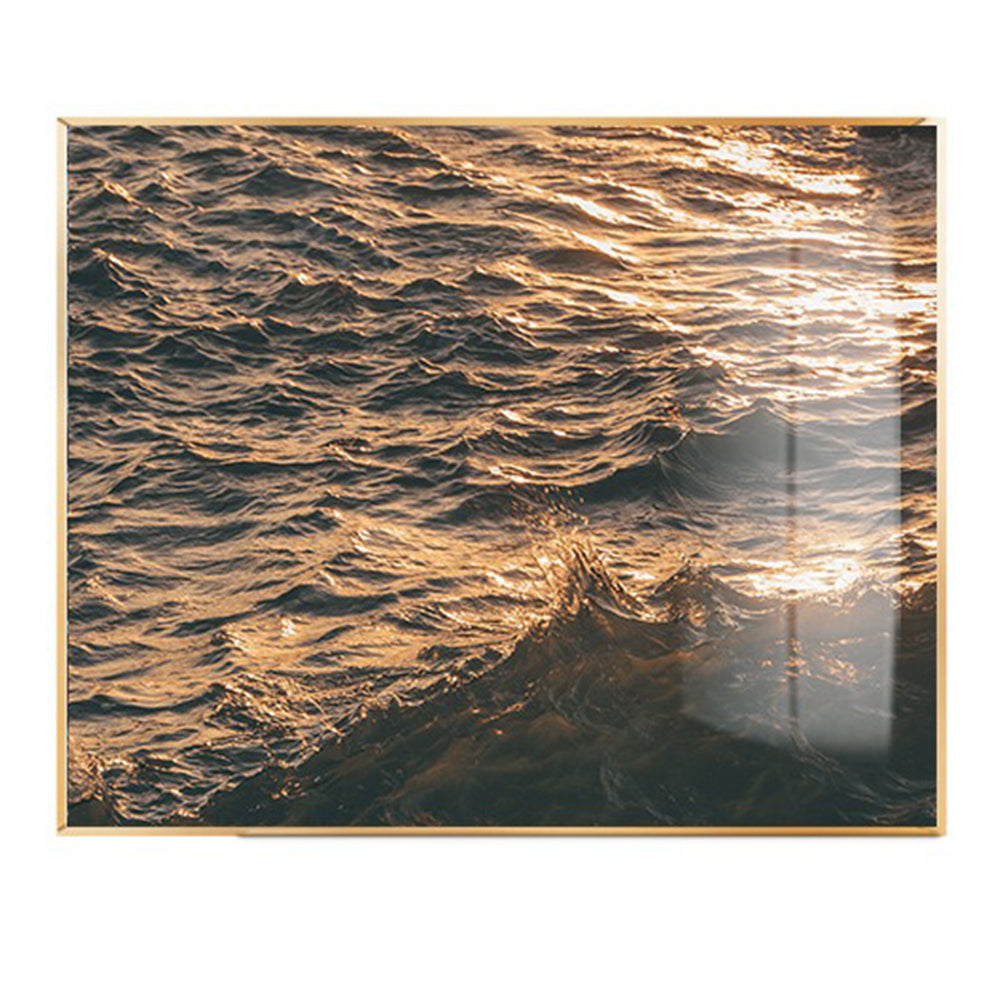 Pictură Dollcini 3D cu mare în ramă de sticlă – Decor de masă dinamic și relaxant