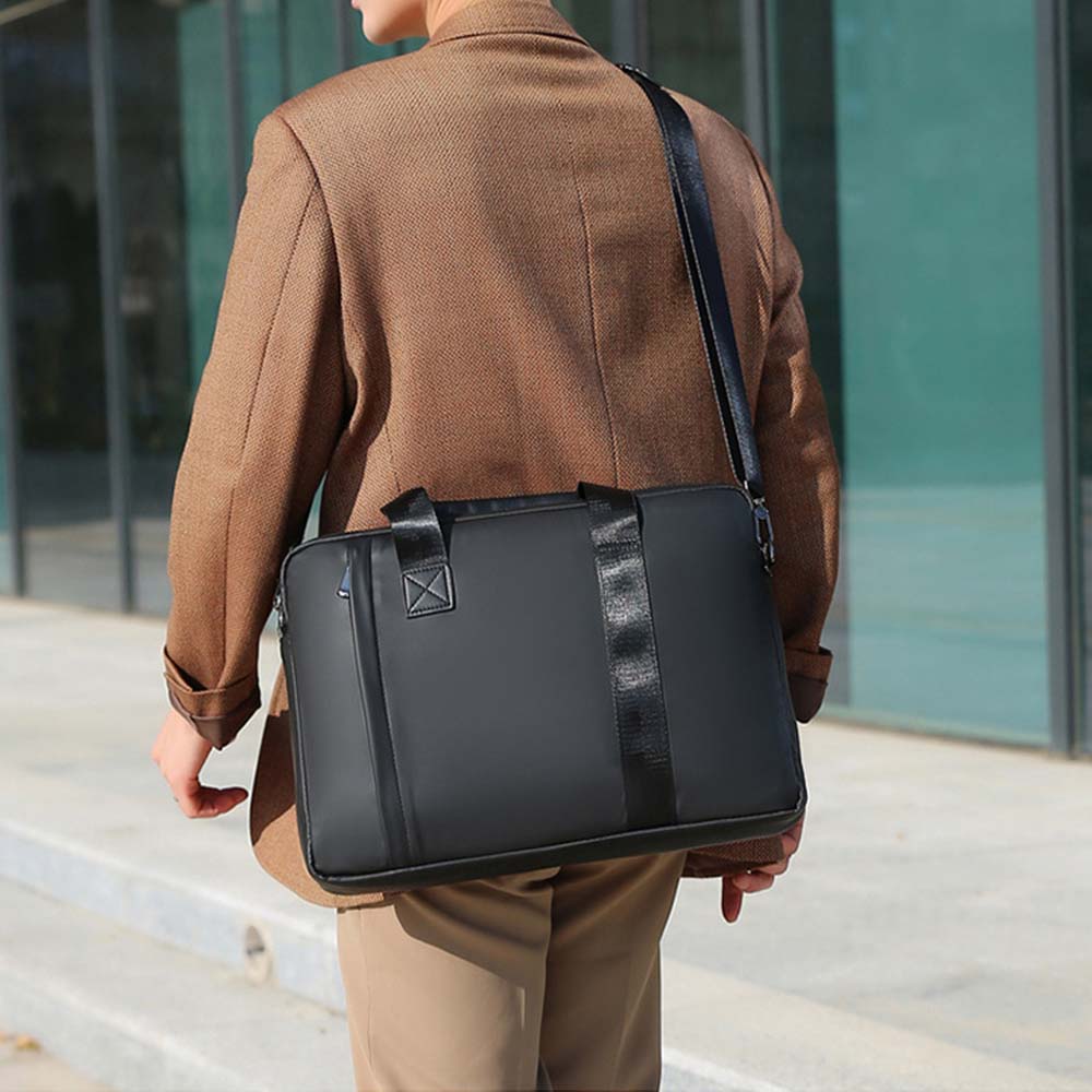 Dollcini, geantă business elegantă pentru bărbați, capacitate mare, durabilă și confortabilă, impermeabilă, rezistentă la zgârieturi