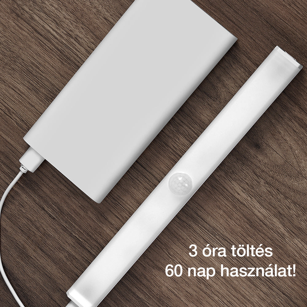 Dollcini, Lampă LED inteligentă cu senzor de mișcare și încărcare USB, portabilă, 21 cm, lumină rece