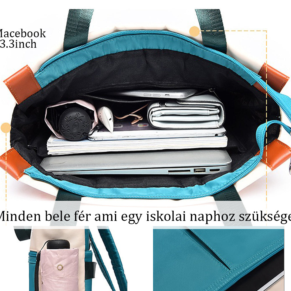 Rucsac impermeabil pentru laptop Dollcini – ergonomic, capacitate mare, cu buzunar antifurt