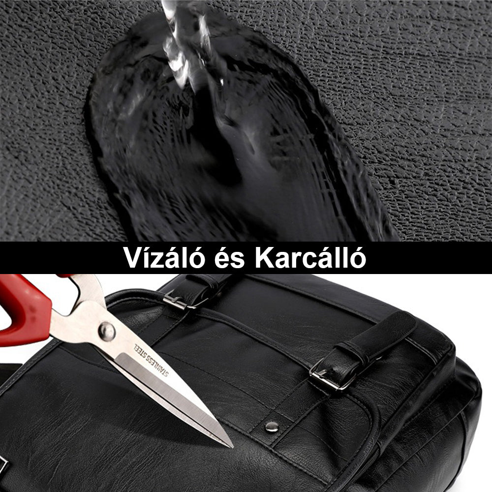 Rucsac Dollcini impermeabil negru pentru laptop de 15,6” – Geantă de școală modernă cu mai multe buzunare pentru călătorii și serviciu, culori multiple