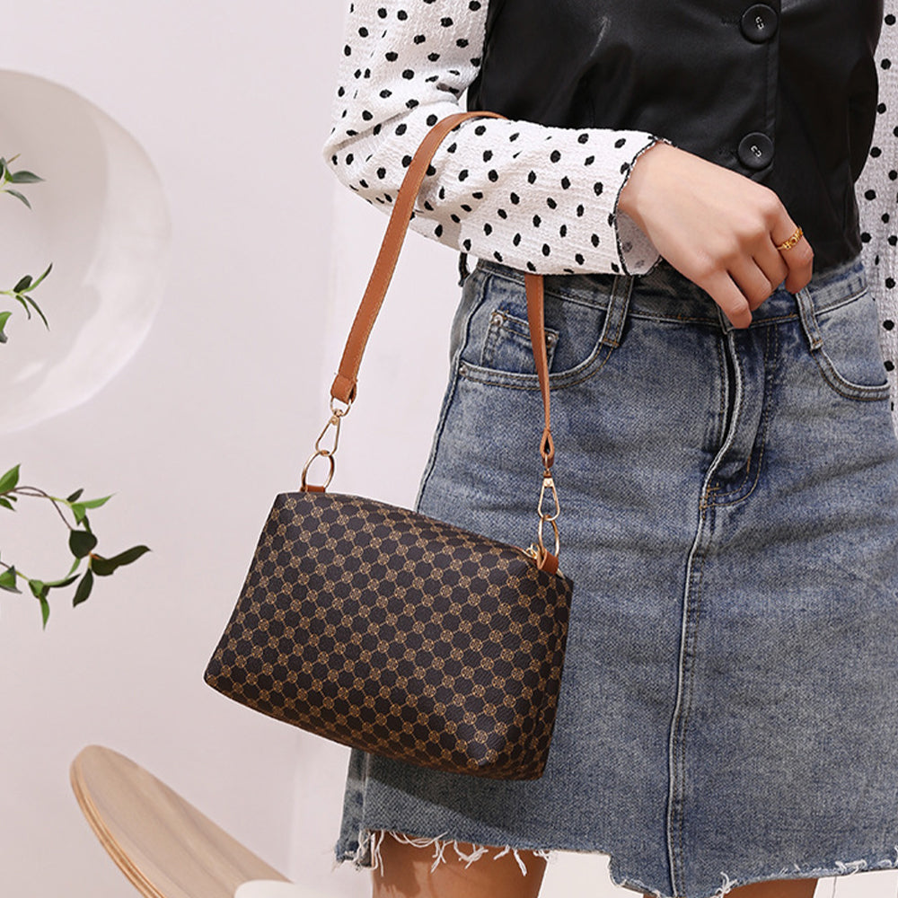 Geantă mini de damă Dollcini - Geantă la modă din piele PU cu curea detașabilă, pentru un aspect elegant și utilizare zilnică, în mai multe culori