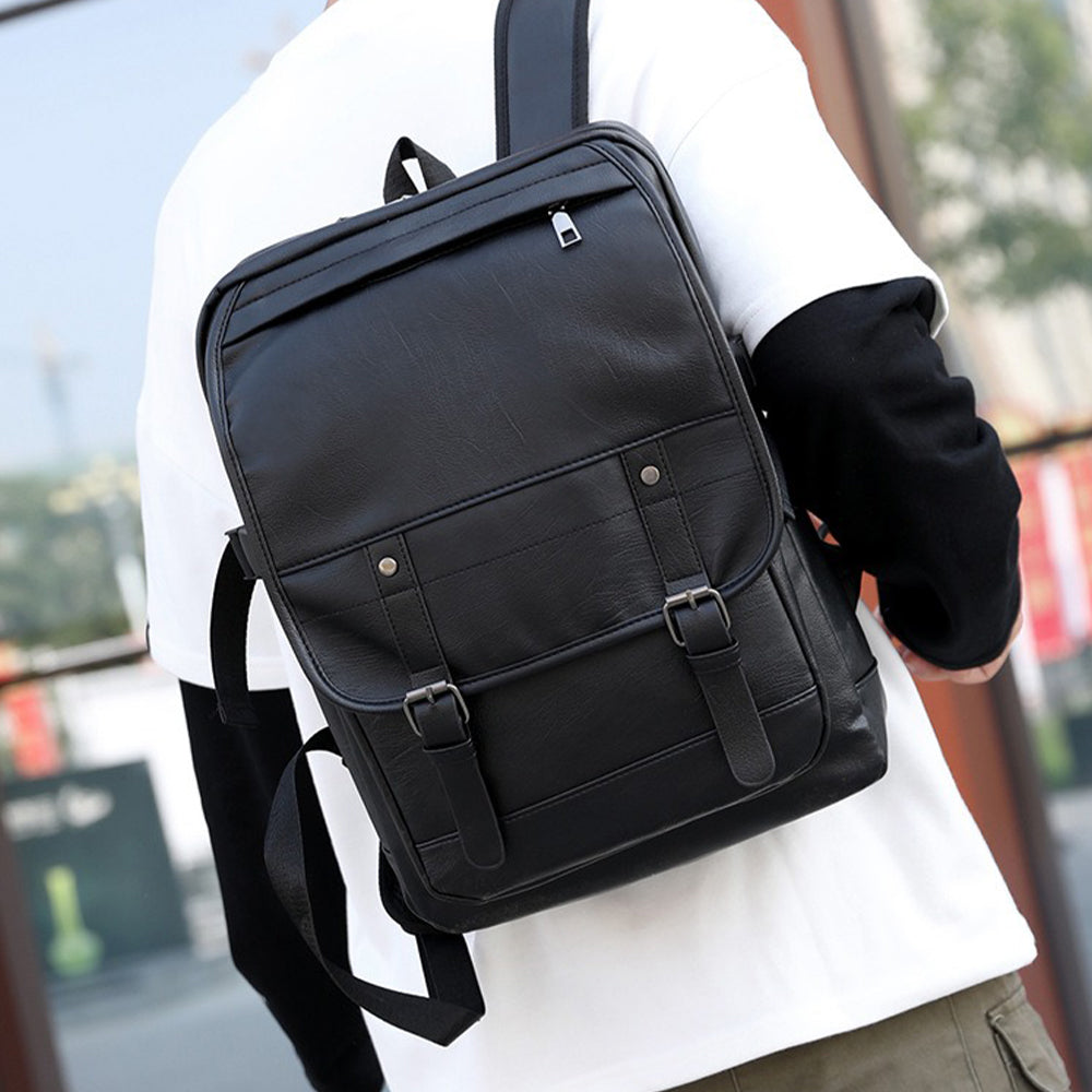 Rucsac Dollcini impermeabil negru pentru laptop de 15,6” – Geantă de școală modernă cu mai multe buzunare pentru călătorii și serviciu, culori multiple