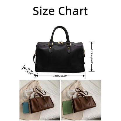 Dollcini, geantă de umăr vintage cu fermoar, aspect elegant și stilat, piele PU, durabilă