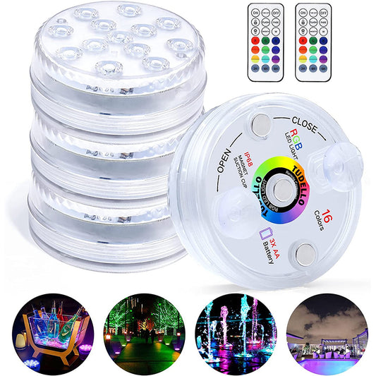 Dollcini, lampă de piscină cu 4 piese, iluminare ambientală pentru piscină, impermeabilă, durabilă
