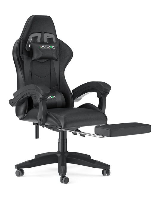 Dollcini Otthon, Bigzzia scaun ergonomic de gaming - scaun de birou cu spătar înalt și scaun de gaming