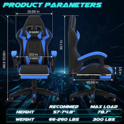 Dollcini Otthon, Bigzzia scaun ergonomic de gaming - scaun de birou cu spătar înalt și scaun de gaming
