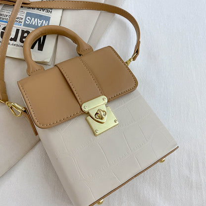Geantă Dollcini mini din piele ecologică, geantă elegantă de umăr, geantă de mână pentru femei, geantă mică pătrată, perfectă pentru portofelul cu monede