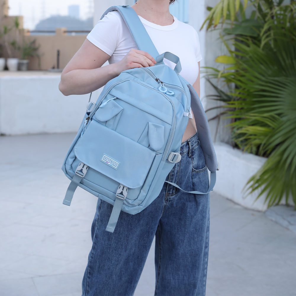 Dollcini Nyuszifüles Lányka Hátizsák – Aranyos, Vízálló Iskolatáska