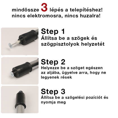 NailGun Accesoriu pentru Capsator Manual – Mai Multe Tipuri și Mărimi, Set Cuie de Fixare de 7,3 mm