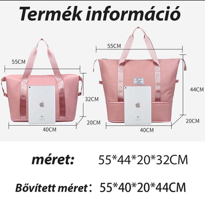 Geantă de călătorie extensibilă și impermeabilă Dollcini – Geantă de weekend pliabilă, de mare capacitate, în mai multe culori