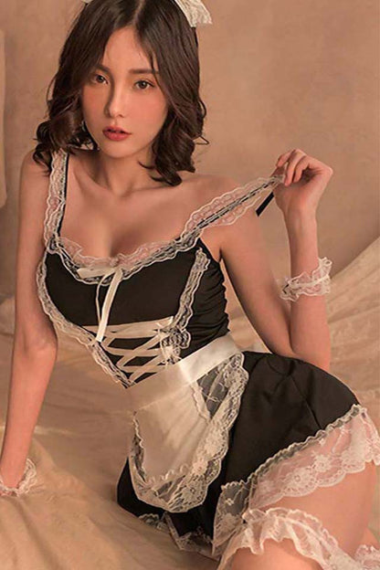 Lenjerie sexy din dantelă Dollcini – Pijamale elegante și confortabile, lenjerie intimă pentru femei pentru Ziua Îndrăgostiților și ocazii speciale