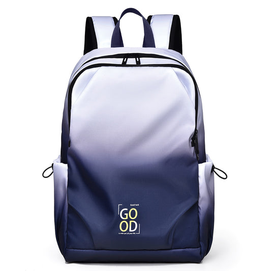 Rucsac pentru laptop Dollcini, rucsac cu imprimeu gradient, geantă universală simplă, rucsac universitar
