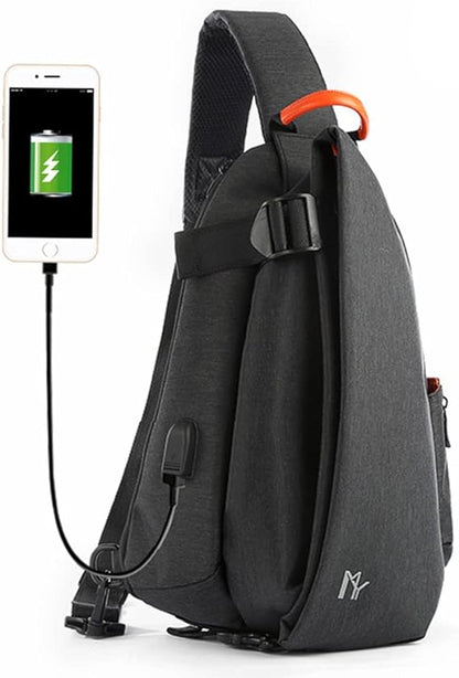 Dollcini Sport Válltáska – USB Porttal, Vízálló, Uniszex