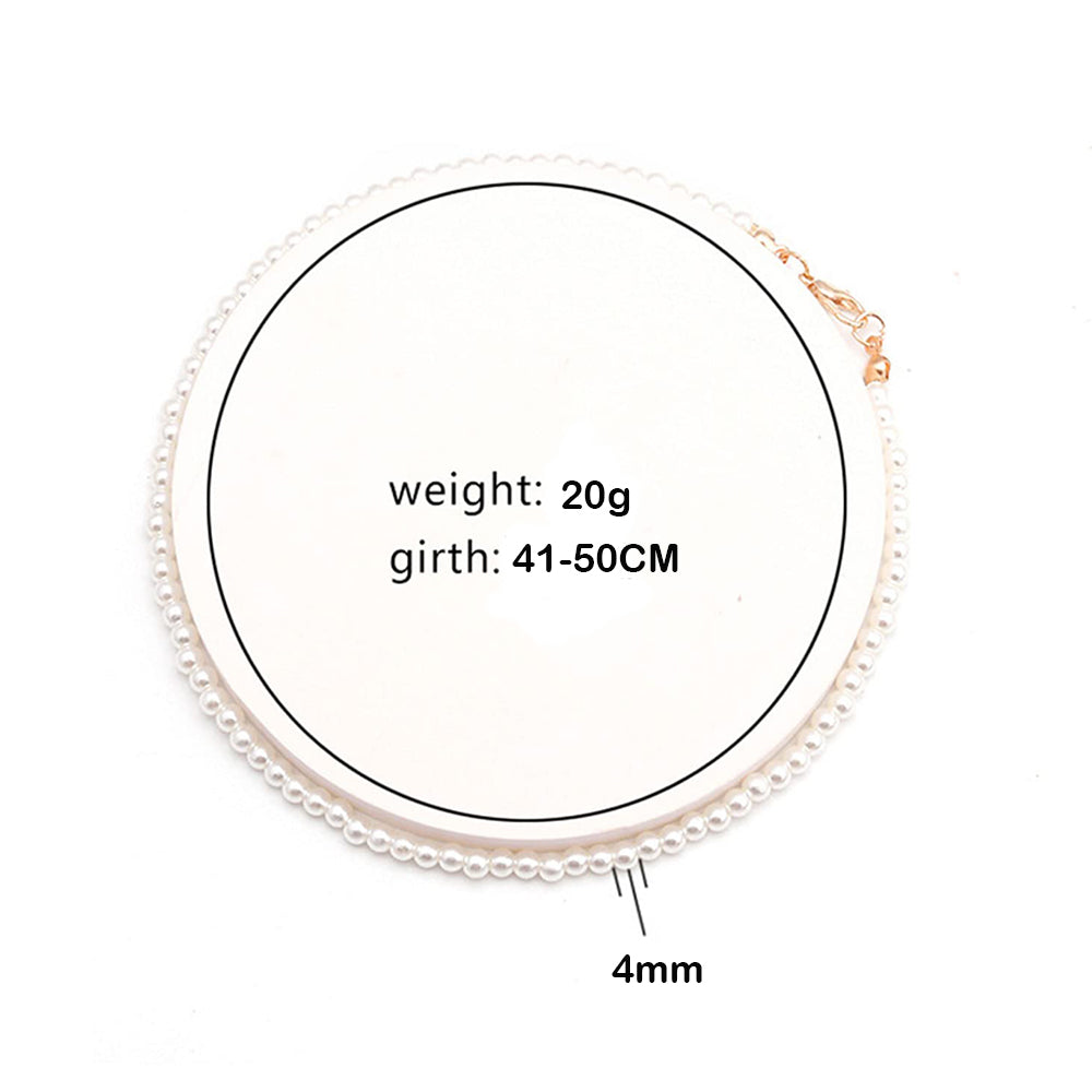 Dollcini Klasszikus Gyöngysor – Gyöngy nyaklánc (4 / 8 / 10 mm)