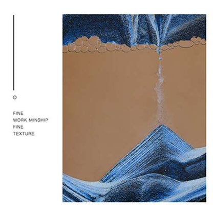 Dollcini Otthon 3D Dinamikus Homokfestmény – Közepes Üvegkeret Dekoráció,12", 27 cm