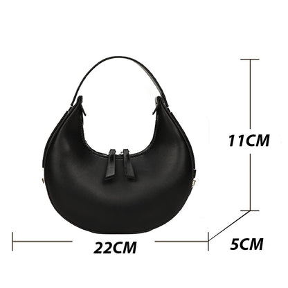 Dollcini, Geantă tip plic pentru femei din piele PU – Geantă mică, la modă, practică și elegantă pentru fiecare zi, Negru