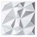 Panou decorativ din PVC cu model 3D - panou decorativ texturat geometric modern pentru living, dormitor, birou - 50 x 50 cm