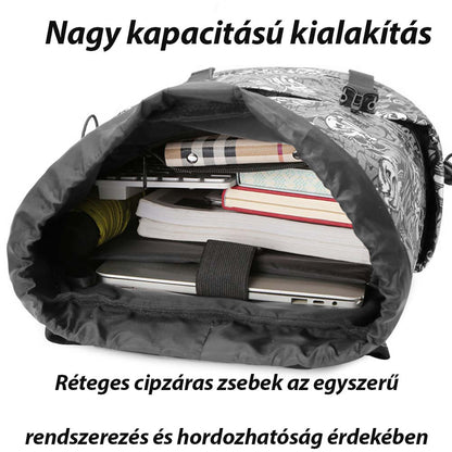 Dollcini, rucsac elegant pentru bărbați, impermeabil, rezistent la zgârieturi, pentru școală, multifuncțional 